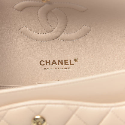 Chanel Lambskin Quilted Medium Double Flap Beige 6 of 11