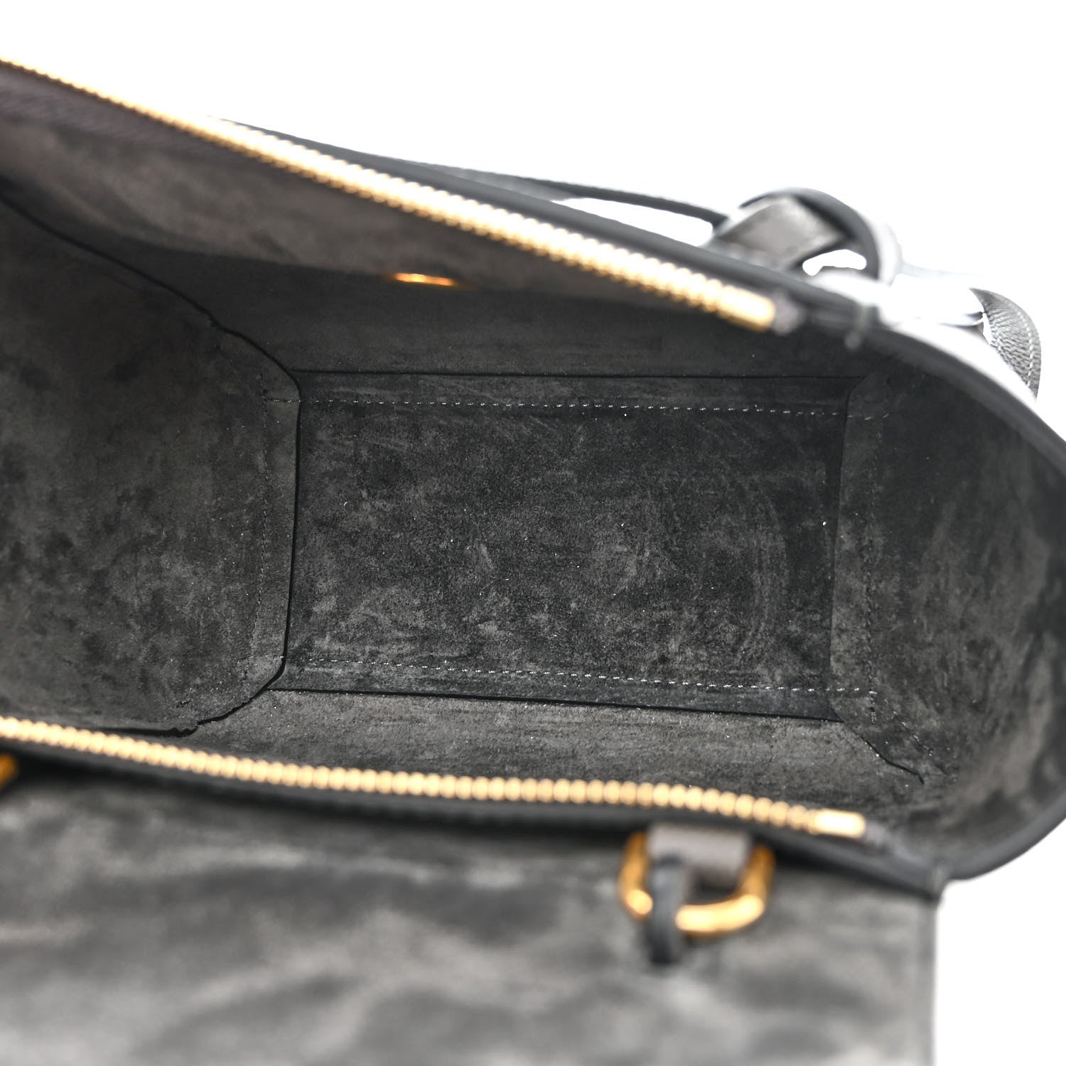 Celine Grained Calfskin Nano Belt Bag Grey 5 of 11