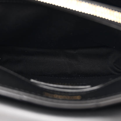Saint Laurent Calfskin Y Quilted Monogram Small Loulou Chain Satchel Black 6 of 11