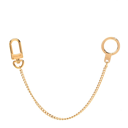 Louis Vuitton Metal Pochette Extender Key Ring Chain Gold 1 of 5