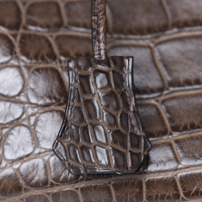 Hermes Matte Alligator Birkin 40 Chocolate 33 of 35