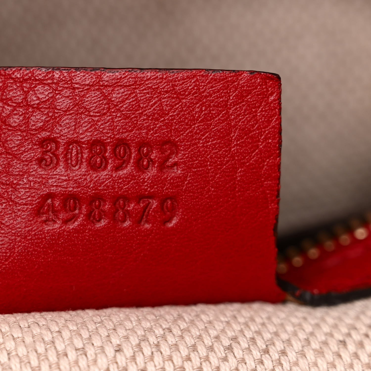 Gucci Pebbled Calfskin Medium Soho Chain Shoulder Bag Tabasco Red 7 of 12