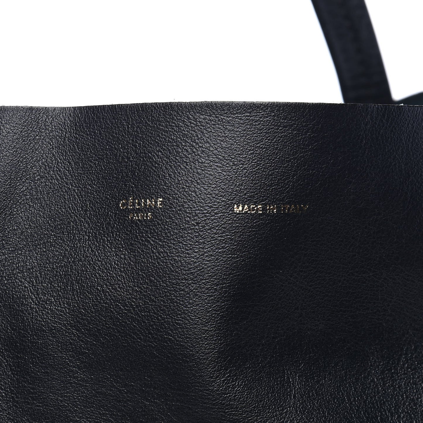 Lambskin Horizontal Cabas Dark Navy