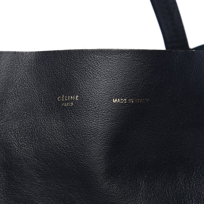 Celine Lambskin Horizontal Cabas Dark Navy 8 of 10