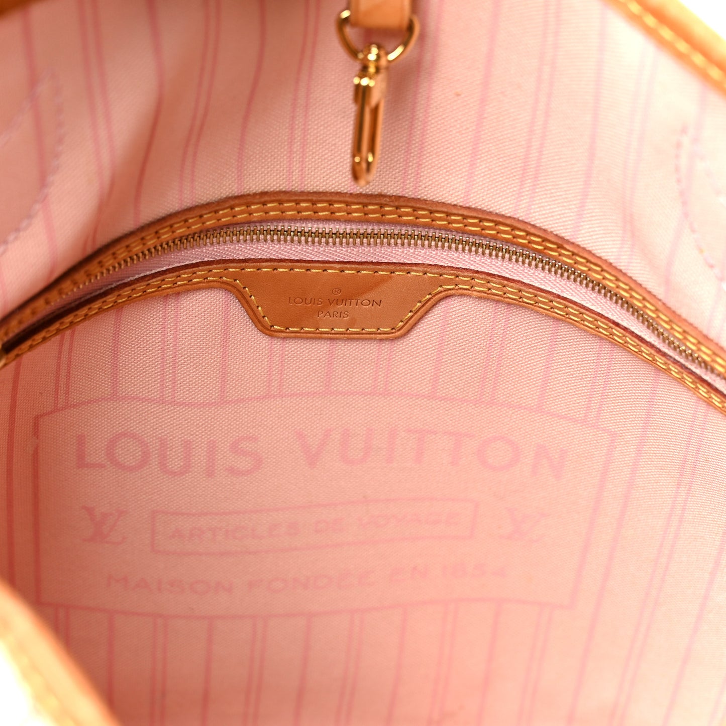 Damier Azur Neo Neverfull MM Rose Ballerine