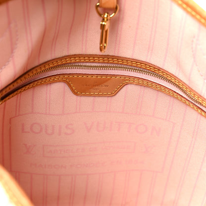Louis Vuitton Damier Azur Neo Neverfull MM Rose Ballerine 6 of 15