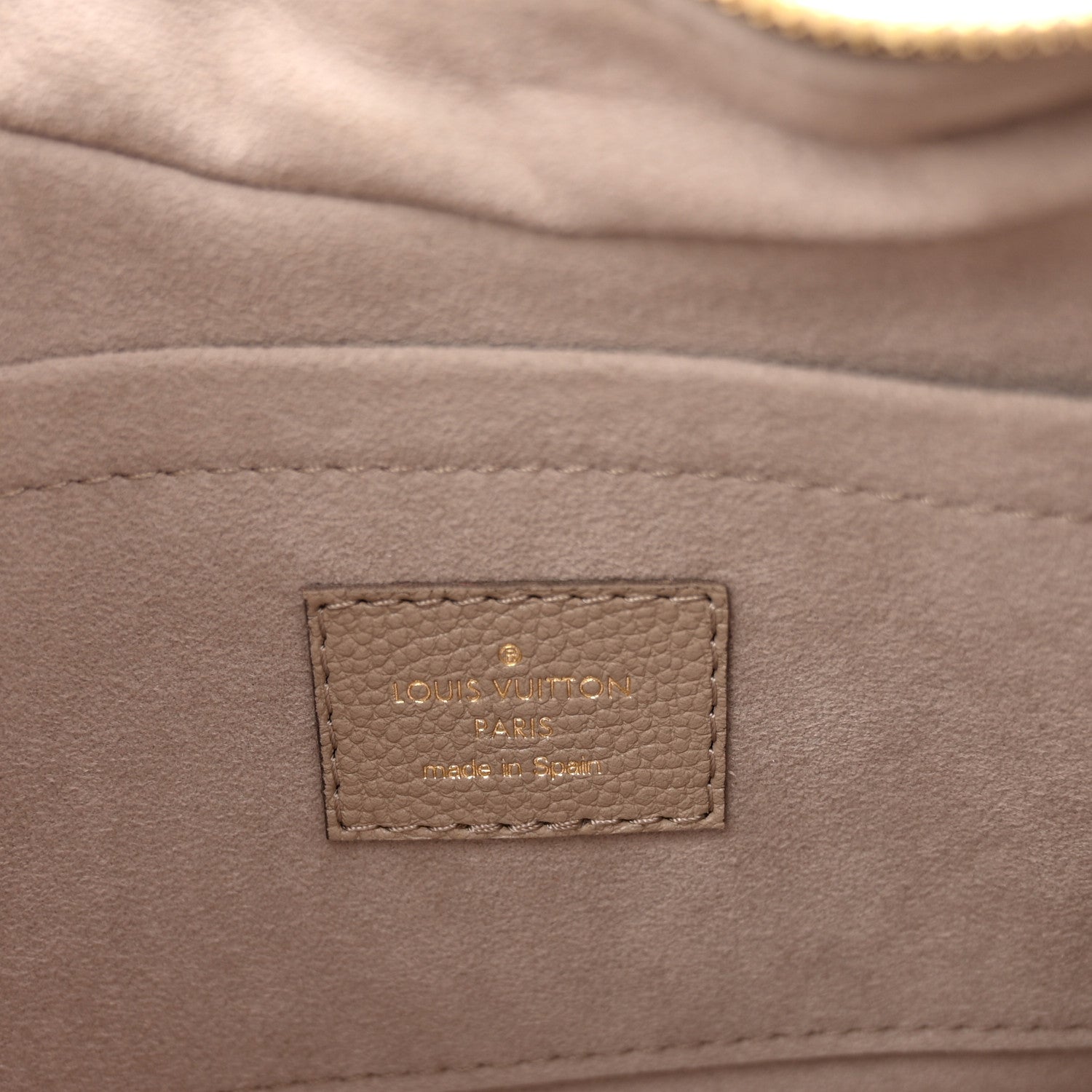 Louis Vuitton Empreinte Monogram Giant Bagatelle NM Tourterelle Creme 6 of 11