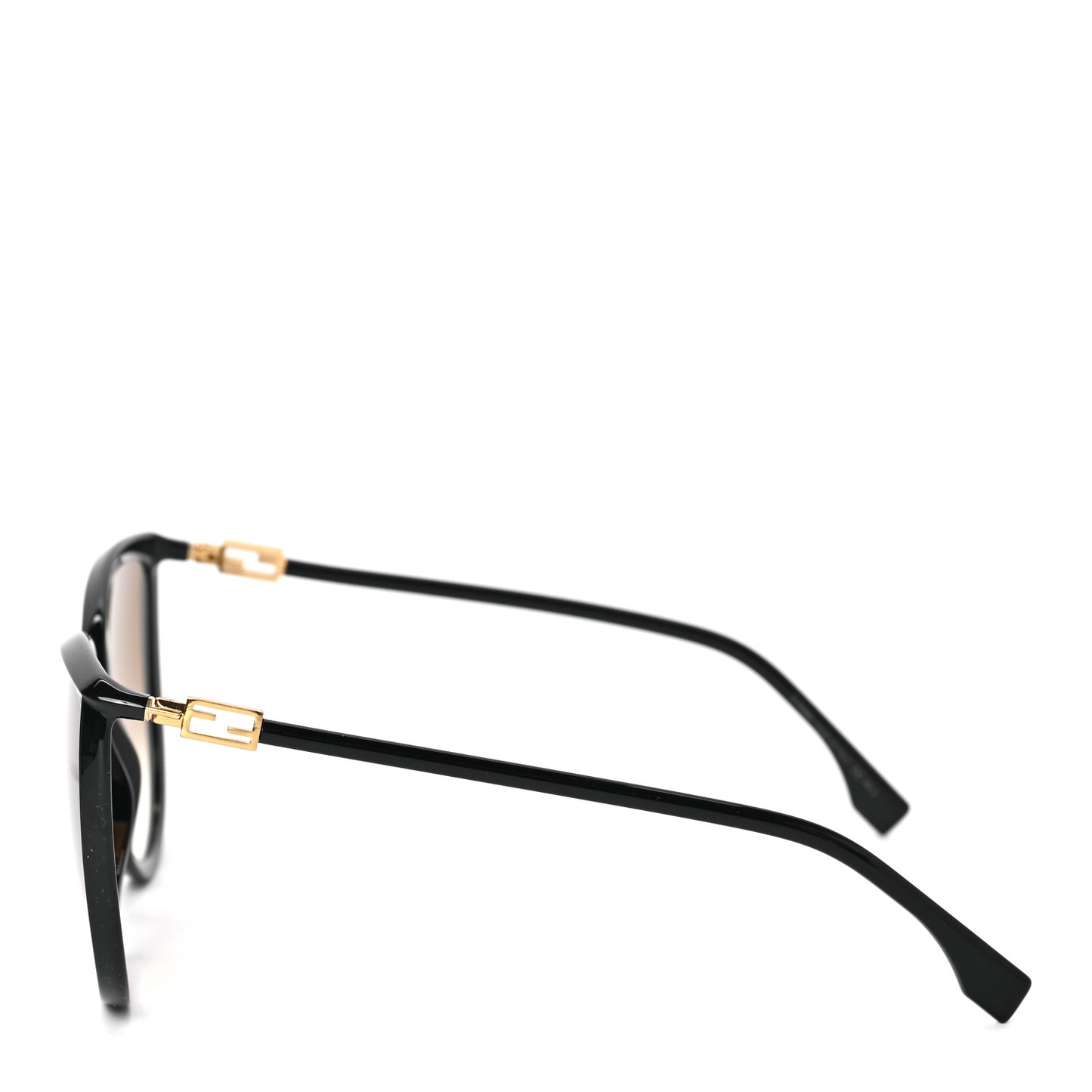 Accetate Cat Eye Sunglasses FF 0432/G/S Black Gold