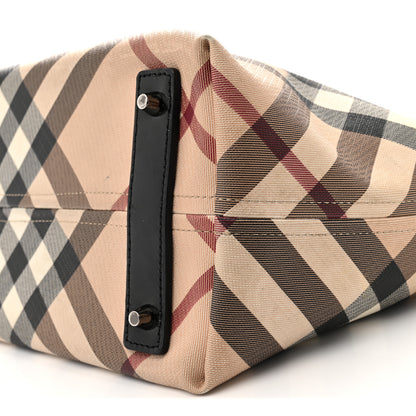 Burberry Supernova Check Small Nickie Tote Black 10 of 12