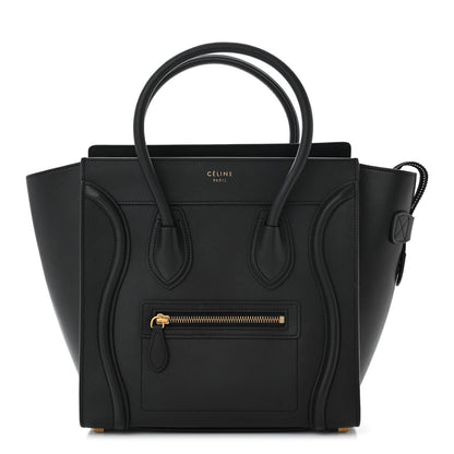 Celine Smooth Calfskin Micro Luggage Black 1 of 10