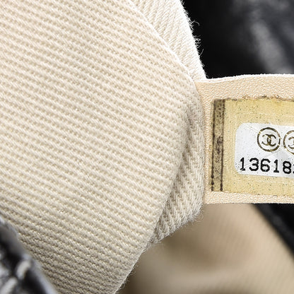 Chanel Glazed Goatskin Double Stitch Maxi Flap Black 7 of 10