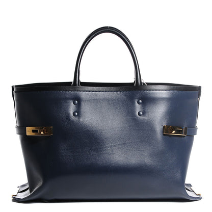 Chloe Smooth Calfskin Large Charlotte Tote Navy 1 of 8