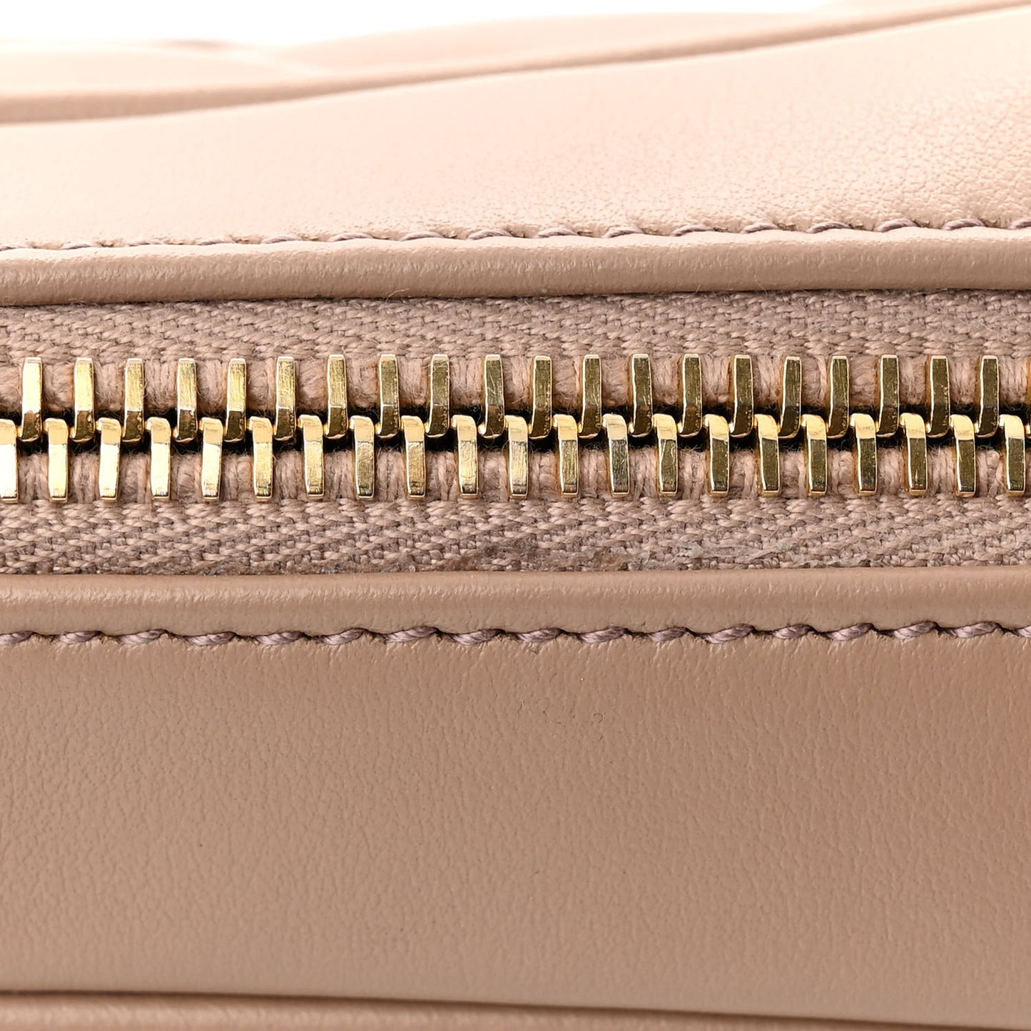 Calfskin Matelasse Monogram Lou Camera Bag Dark Beige