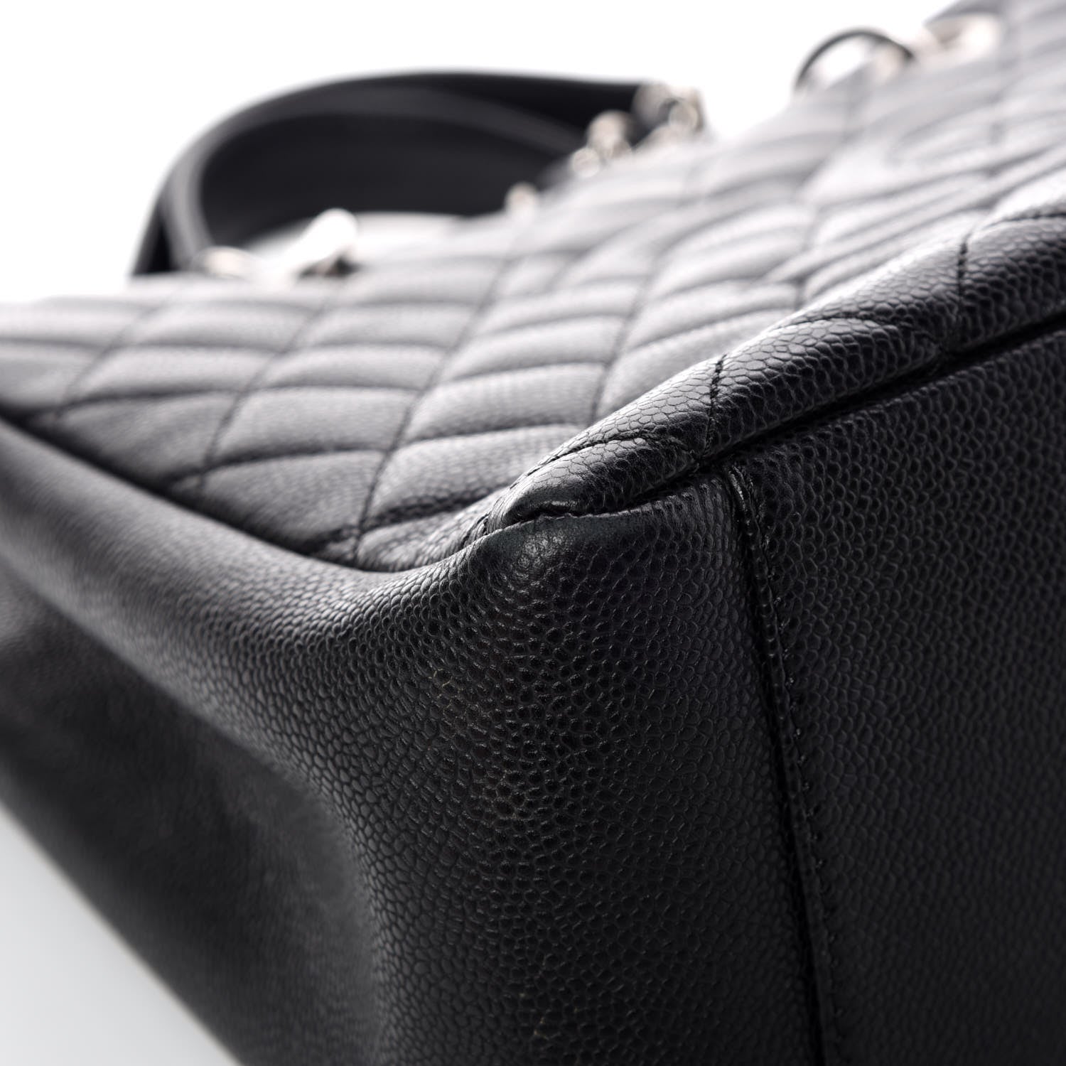 Chanel Caviar Quilted Grand Shopping Tote GST Black 9 of 13