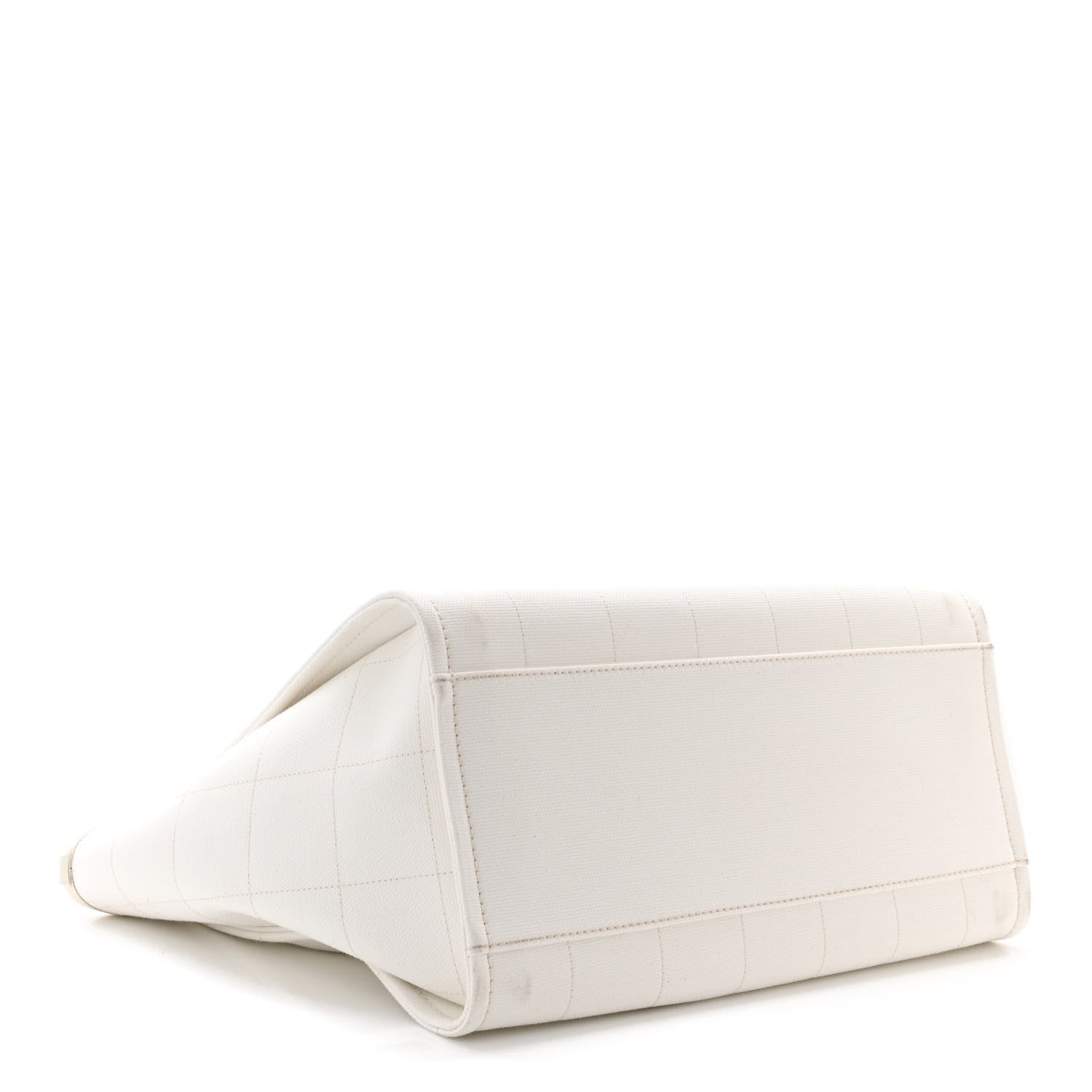 Chanel Cotton Medium Deauville Tote White 4 of 10