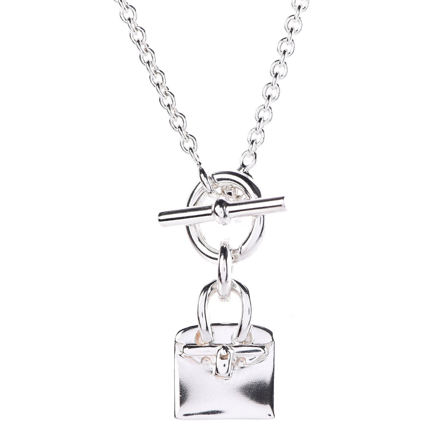Sterling Silver Birkin Amulette Pendant Necklace