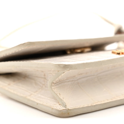 Jacquemus Calfskin Crocodile Embossed Le Riviera White 8 of 11