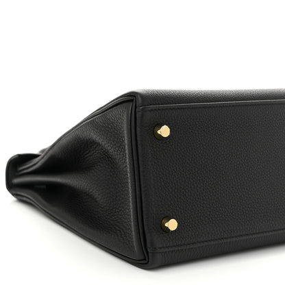 Hermes Togo Kelly Retourne 28 Black 9 of 11