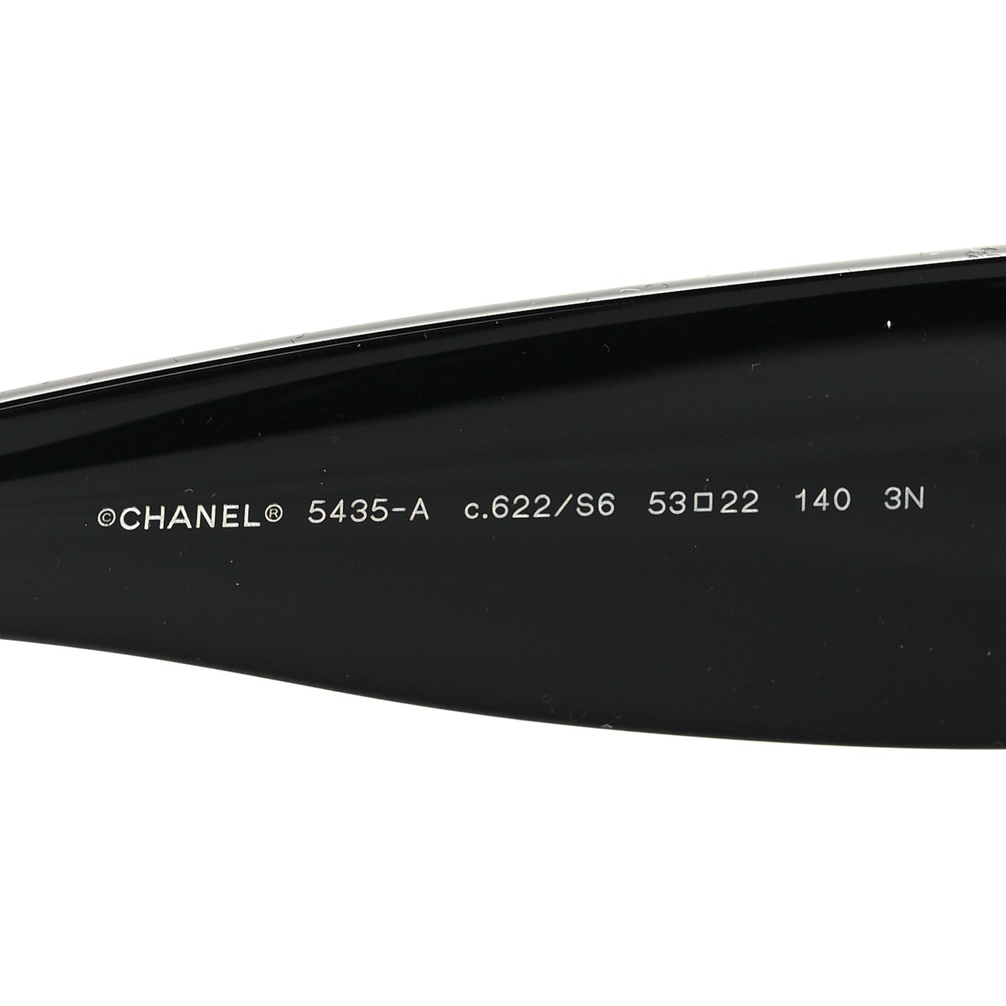 Acetate Rectangle Sunglasses 5435-A Black