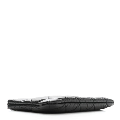 Chanel Aged Calfskin Quilted Small Reissue Cosmetic Case Black 4 of 9
