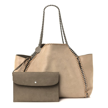 Stella McCartney Shaggy Deer Falabella Reversible Tote Clotted Cream 1 of 19