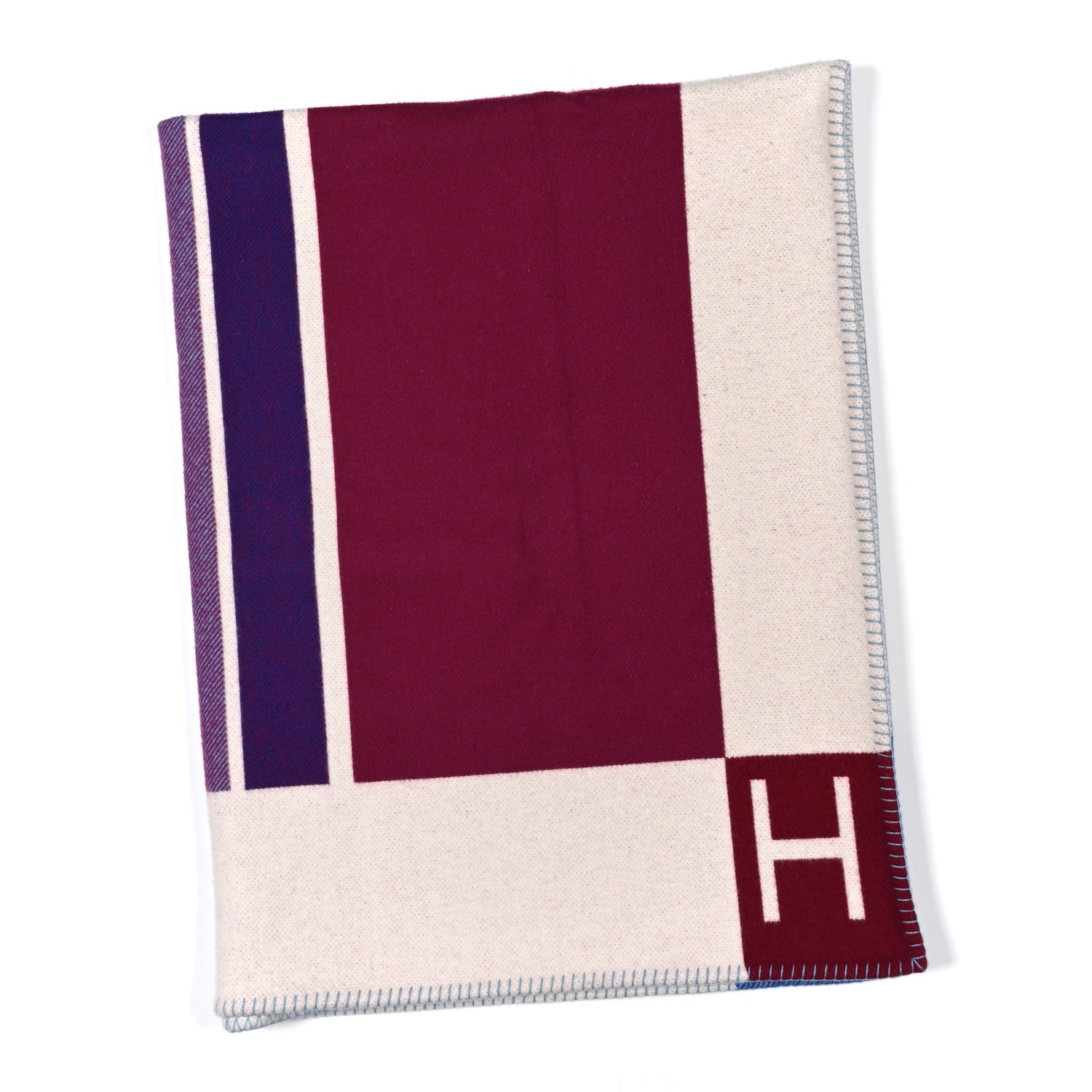 Hermes Wool Cashmere Avalon Vibration Blanket 1 of 3