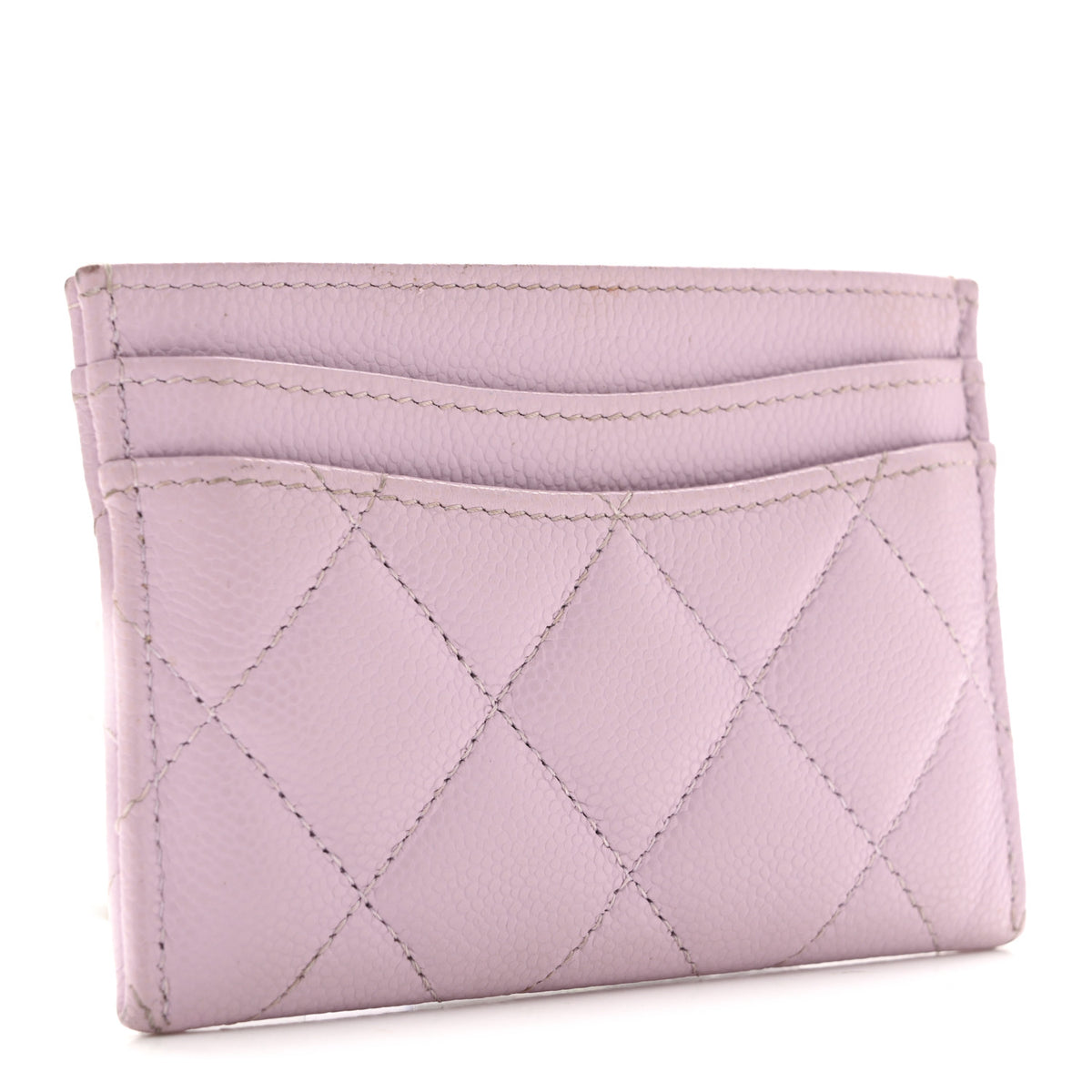 Chanel Caviar Quilted Card Holder Light Purple 2 of 11