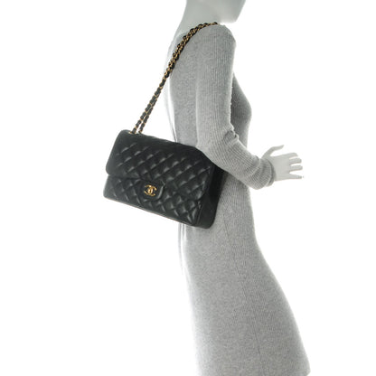 Chanel Caviar Quilted Jumbo Double Flap Black 2 of 8