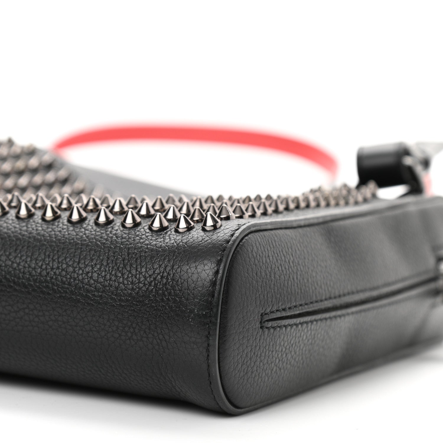 Christian Louboutin Calfskin Spikes Benech Reporter Messenger Black 9 of 10