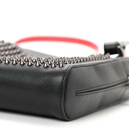 Christian Louboutin Calfskin Spikes Benech Reporter Messenger Black 9 of 10