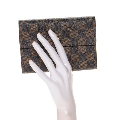 Louis Vuitton Damier Ebene Porte Tresor Etui Papier Wallet 2 of 6