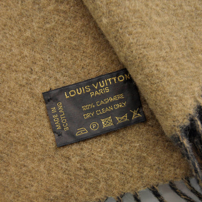 Louis Vuitton Cashmere Baroda Fringe Scarf Beige 3 of 5