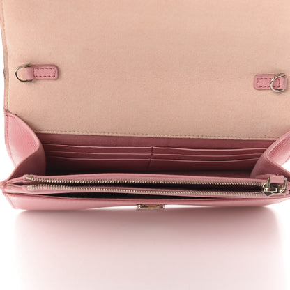 Fendi Vitello Flamingo Tube Wallet on Chain Pink 5 of 10