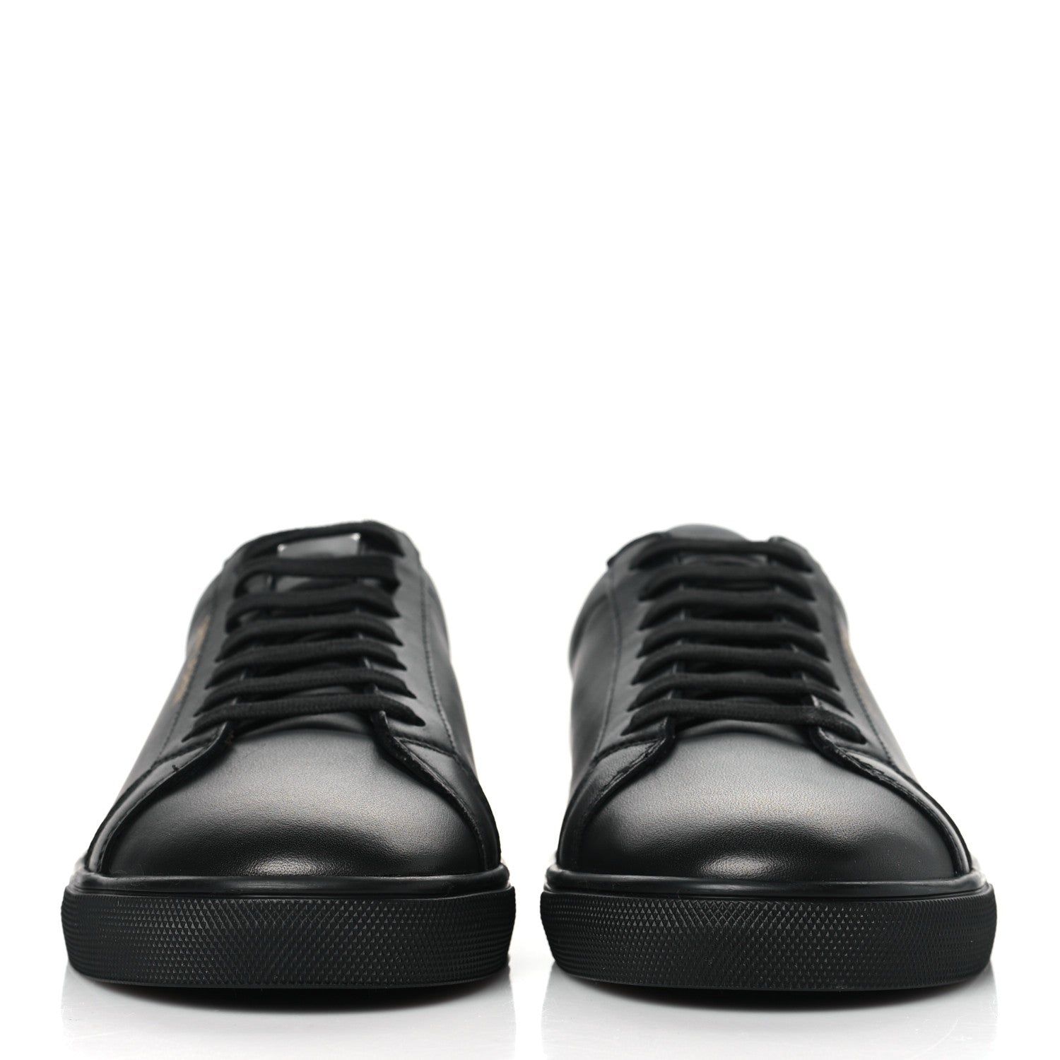 Saint Laurent Calfskin Andy Low Top Sneakers 41.5 Black 2 of 7