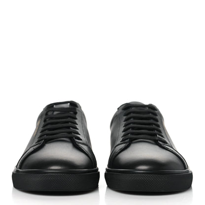 Saint Laurent Calfskin Andy Low Top Sneakers 41.5 Black 2 of 7