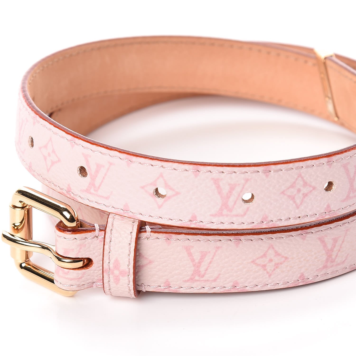 Louis Vuitton Monogram Belt 80 32 Pink 8 of 10