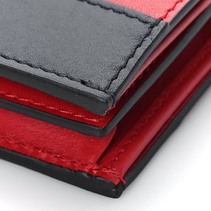 Gucci Calfskin Queen Margaret Card Case Wallet Blue Agata Hibiscus Red Mystic White 8 of 9