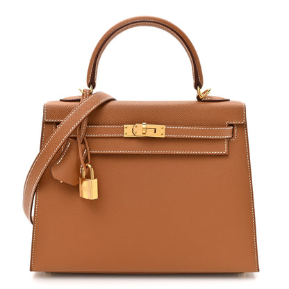 Hermes Epsom Kelly Sellier 25 Gold 1 of 12
