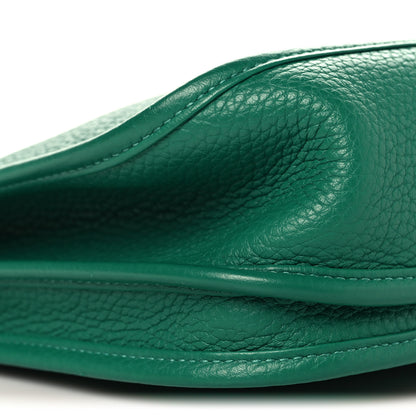 Hermes Taurillon Clemence Evelyne III PM Vert Vertigo 9 of 11