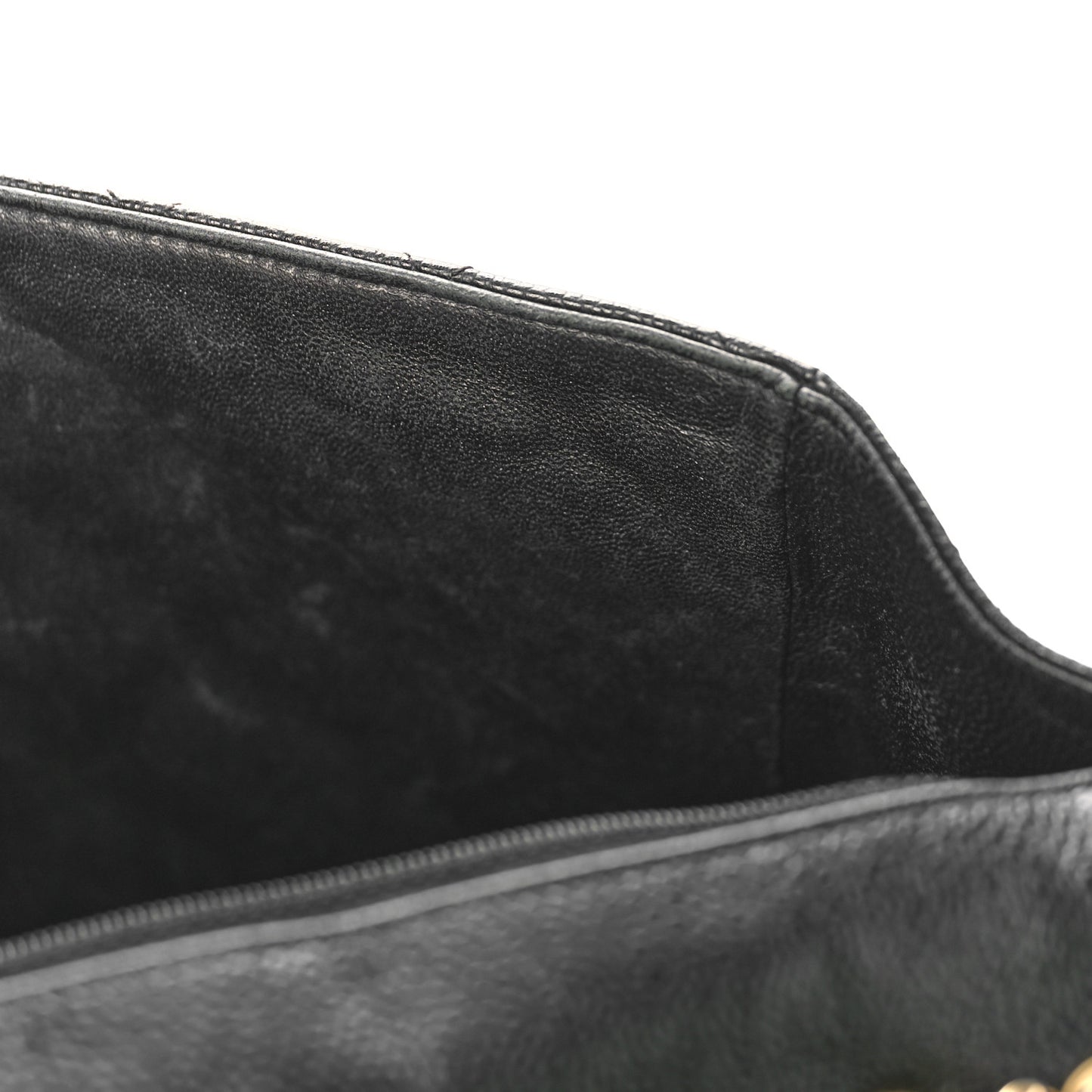 Caviar Quilted Jumbo Single Flap Black