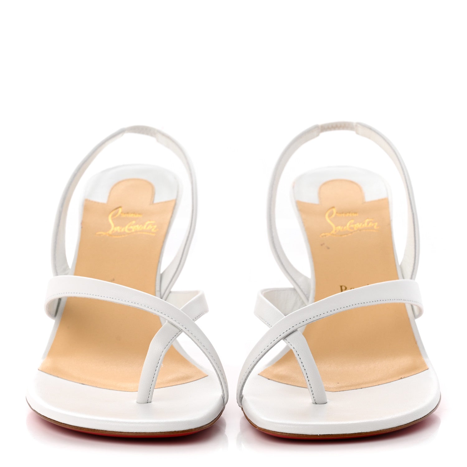 Christian Louboutin Kid Taralita 85 Thong Sandals 41.5 White 2 of 10