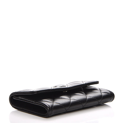 Chanel Lambskin Quilted Flap Card Holder Black 4 of 8