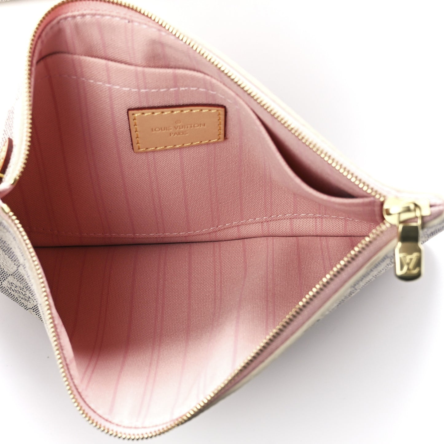 Damier Azur Neo Neverfull MM Rose Ballerine