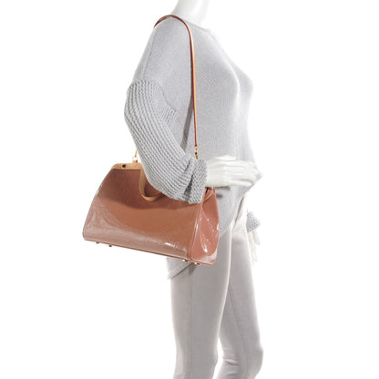 Louis Vuitton Vernis Brea MM Rose Velours 2 of 7