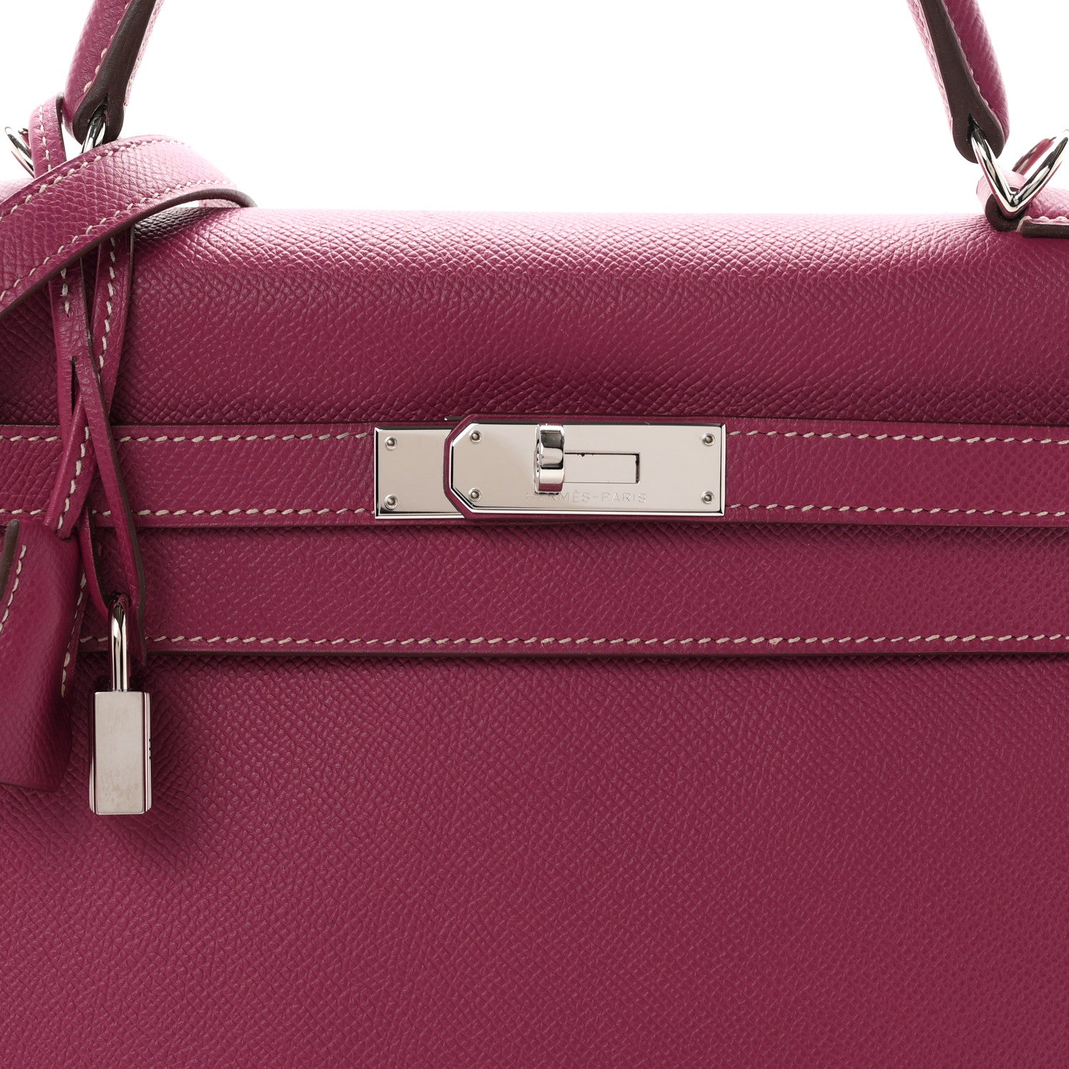 Hermes Epsom Candy Kelly Retourne 32 Tosca Rose Tyrien 7 of 11