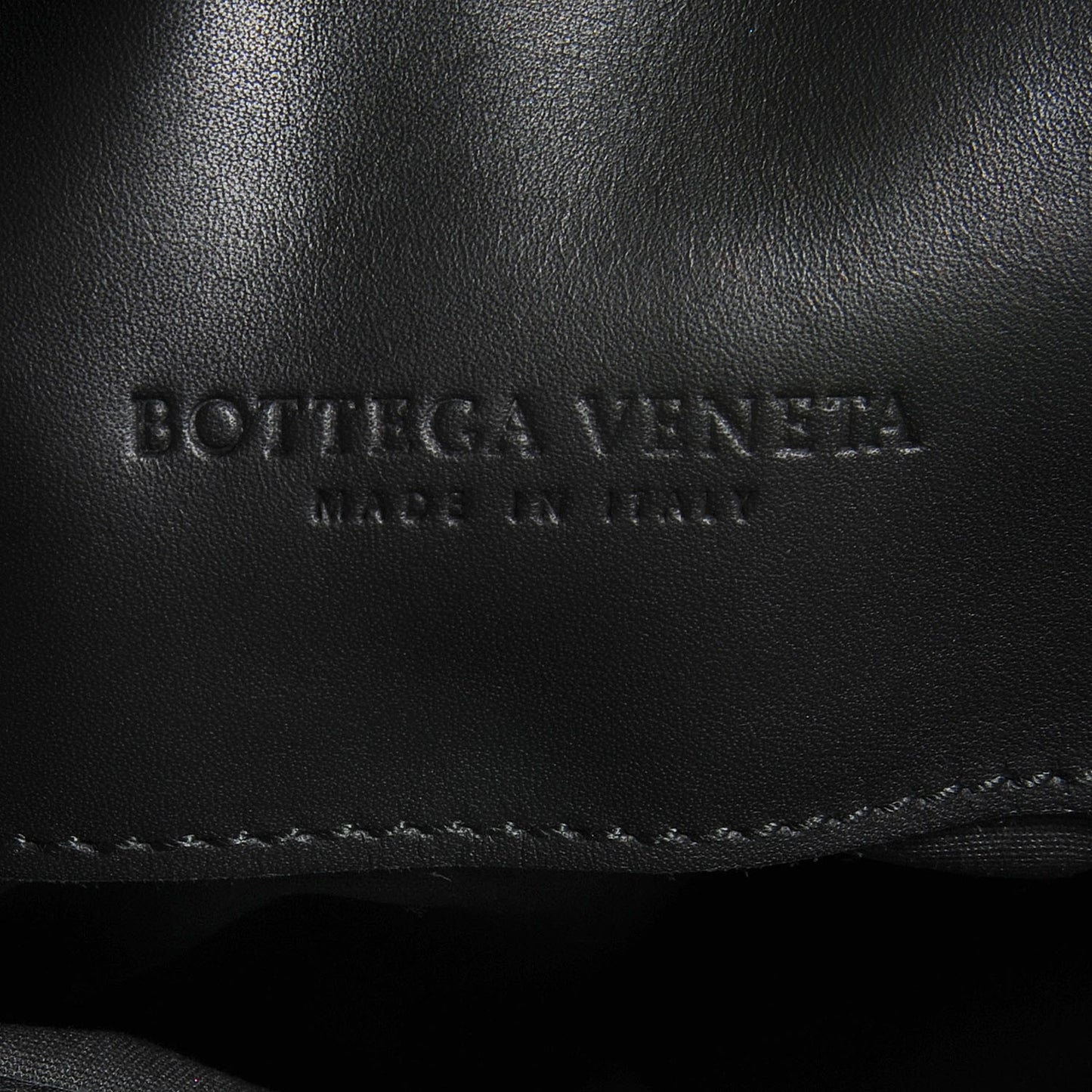 Nappa Intrecciato Shoulder Bag Nero Black