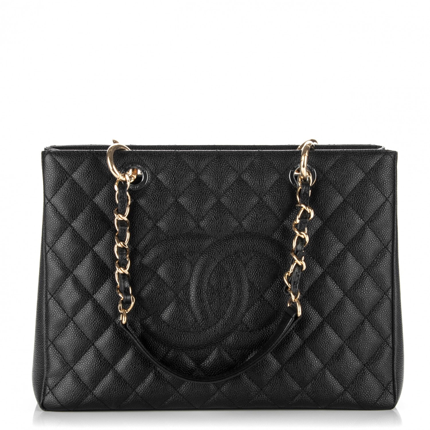 Chanel Caviar Quilted Grand Shopping Tote GST Black 1 of 7