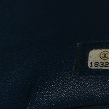 Chanel Patent Quilted Maxi Double Flap Navy 6 of 10