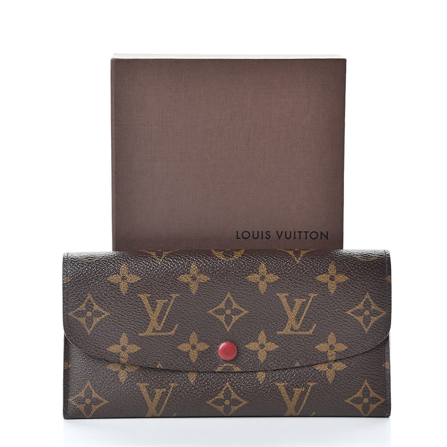 Monogram Emilie Wallet Red