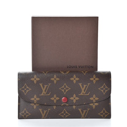 Louis Vuitton Monogram Emilie Wallet Red 9 of 9